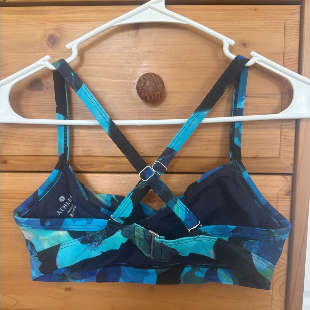 Athleta Vibrant Blue Swim Wear Size Small, bottoms, top, rash guard - Picture 6 of 10